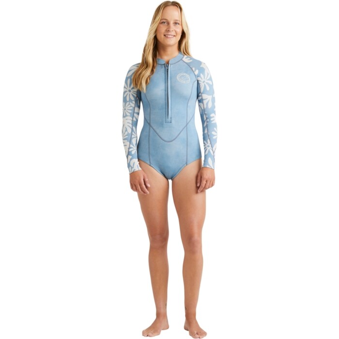 2024 Billabong Frauen Salty Dayz Natural 2mm Langrmel Frhlingsanzug ABJW400129 - Blue Shadow